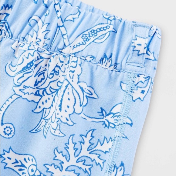 Roller Rabbit x Target Light Blue Floral Vines Girls Pajama Set M (8) - Picture 3 of 7